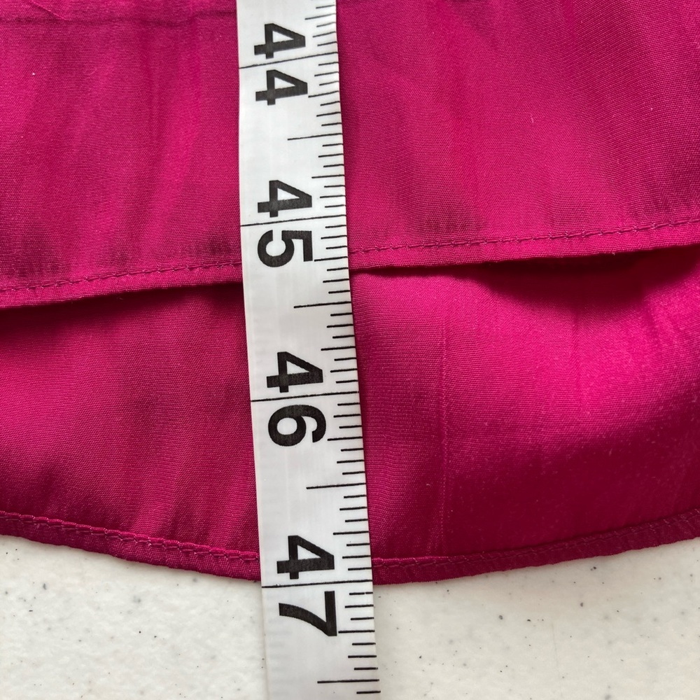 Ramy Brook‎ Audrey Smocked Midi Dress Cinched Waist Hot Pink Designer MSRP$425 - Picture 10 of 10